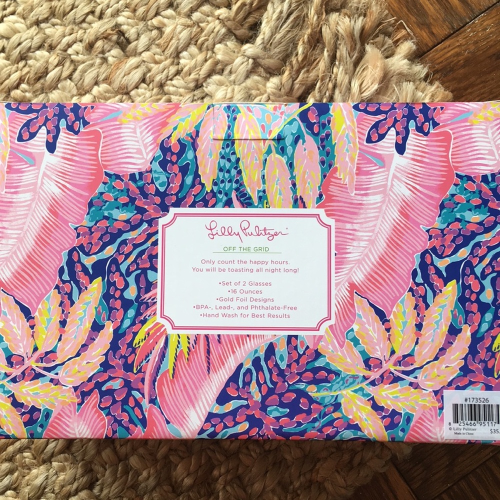 Lilly Pulitzer Stemless Glasses - Picture 2 of 3